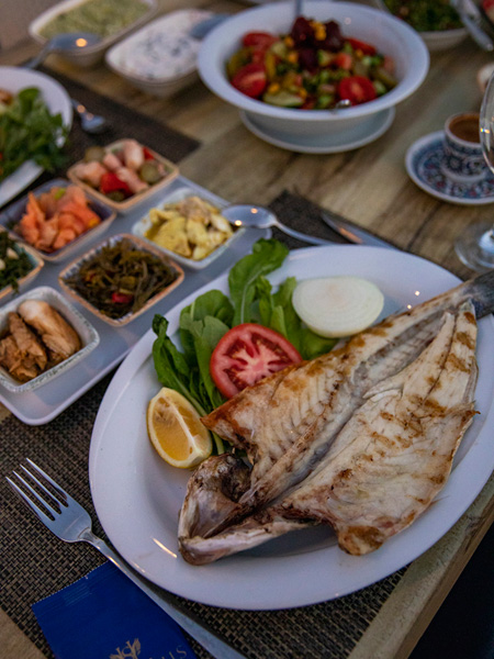 白天露台与城市风景